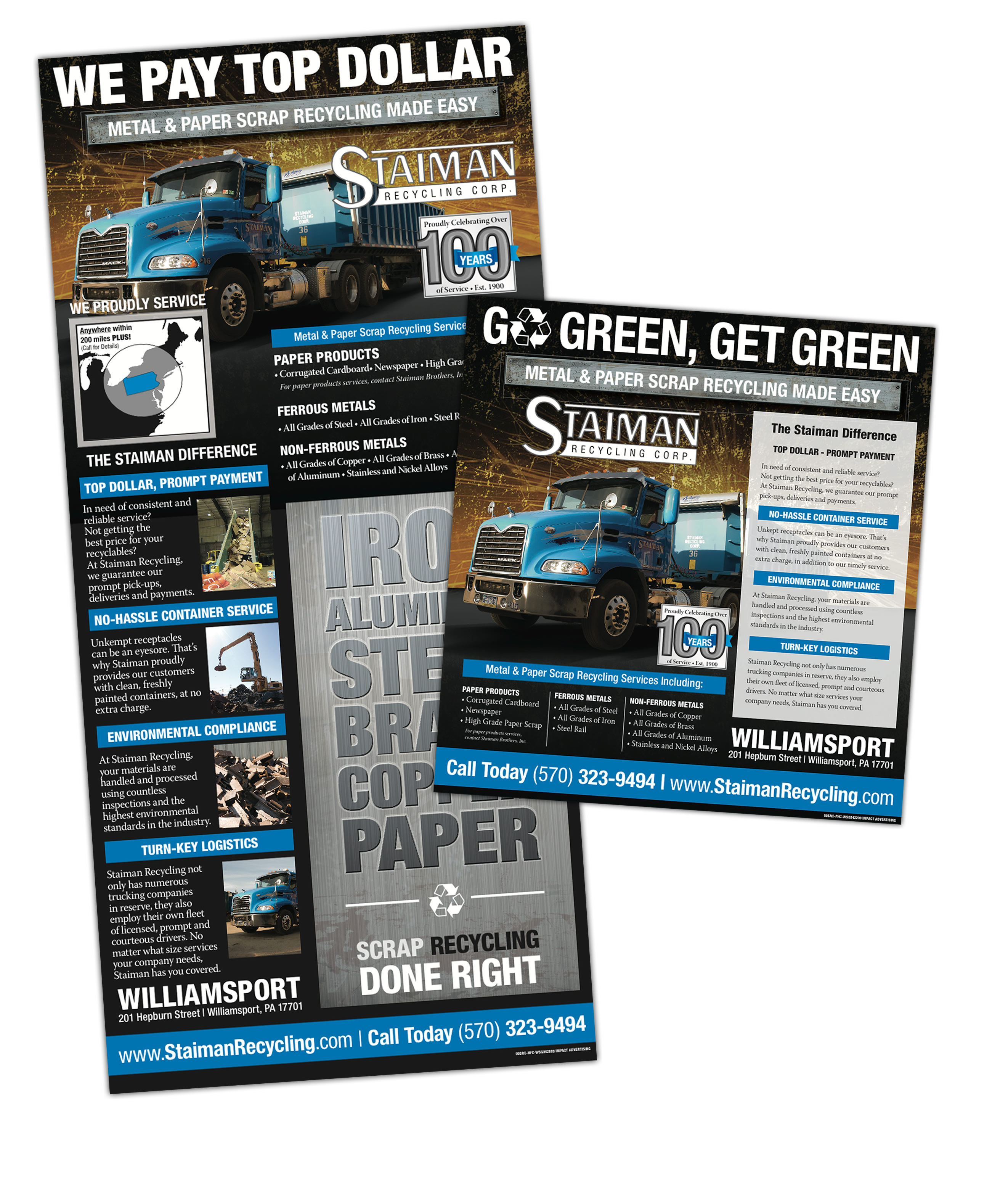 Staimen Recycling Newspaper Williamsport