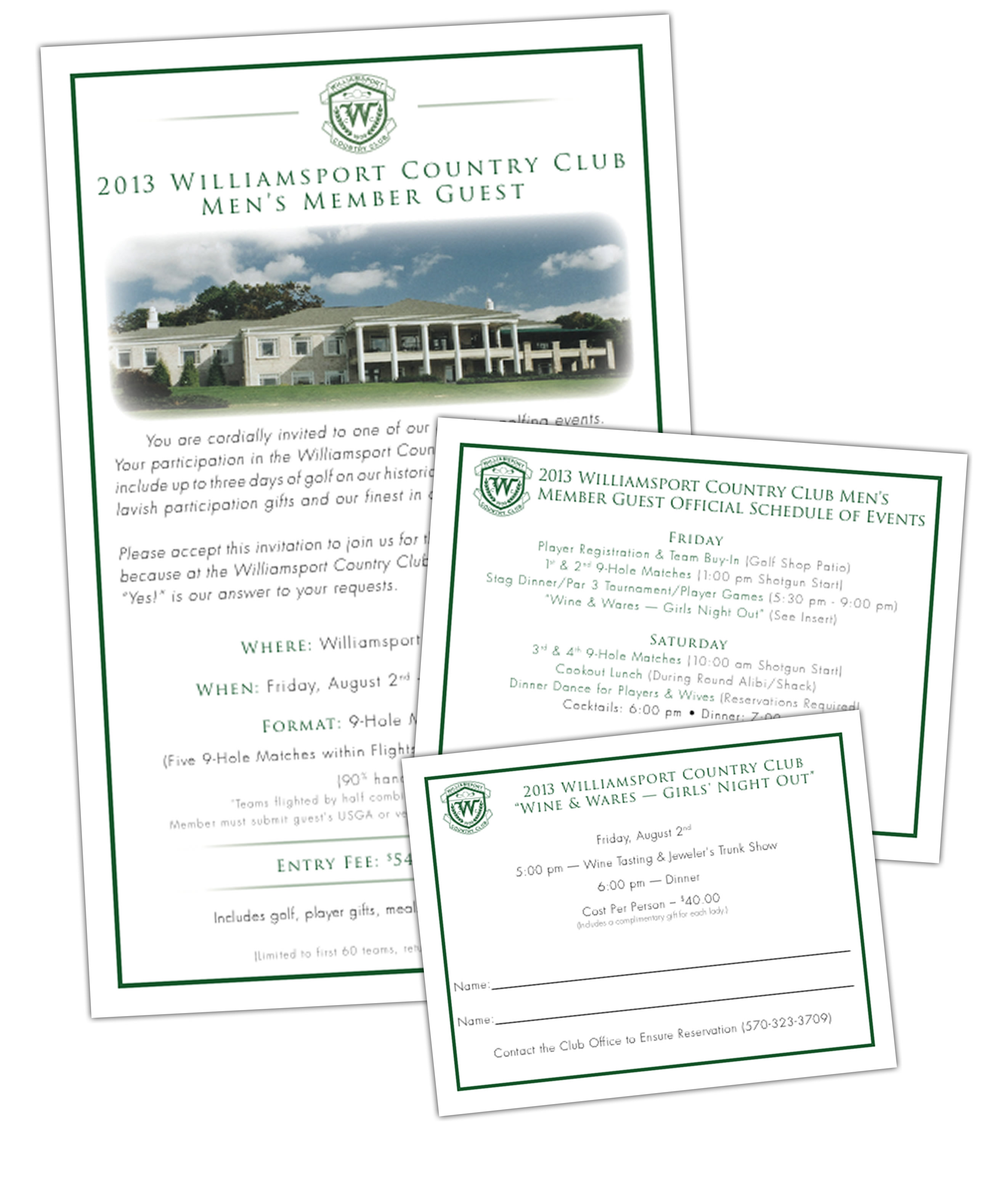 Williamsport Country Club Tournament Invite