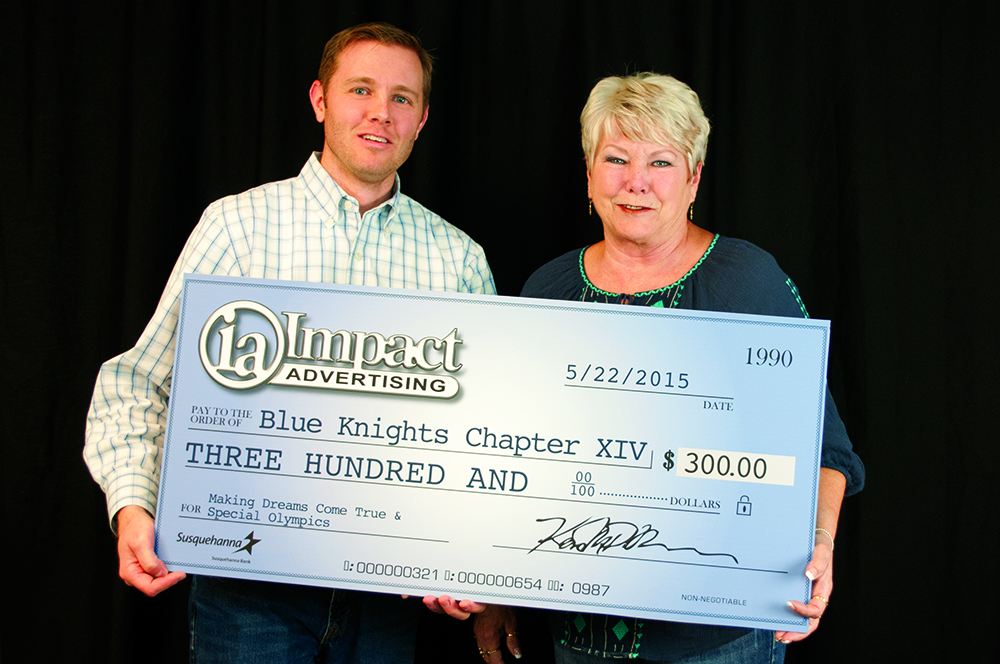 ImpactAdvertising Presents Blue Knights Check